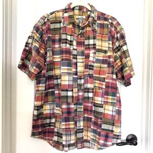 Vintage 🌊 Madras Checked Button Down Shirt